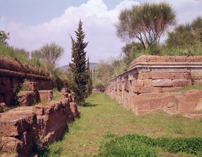 De Graven aan de Via Monti Ceriti door Etruscan